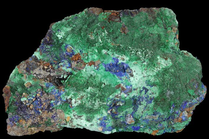 Malachite With Azurite Cluster - Morocco #127524